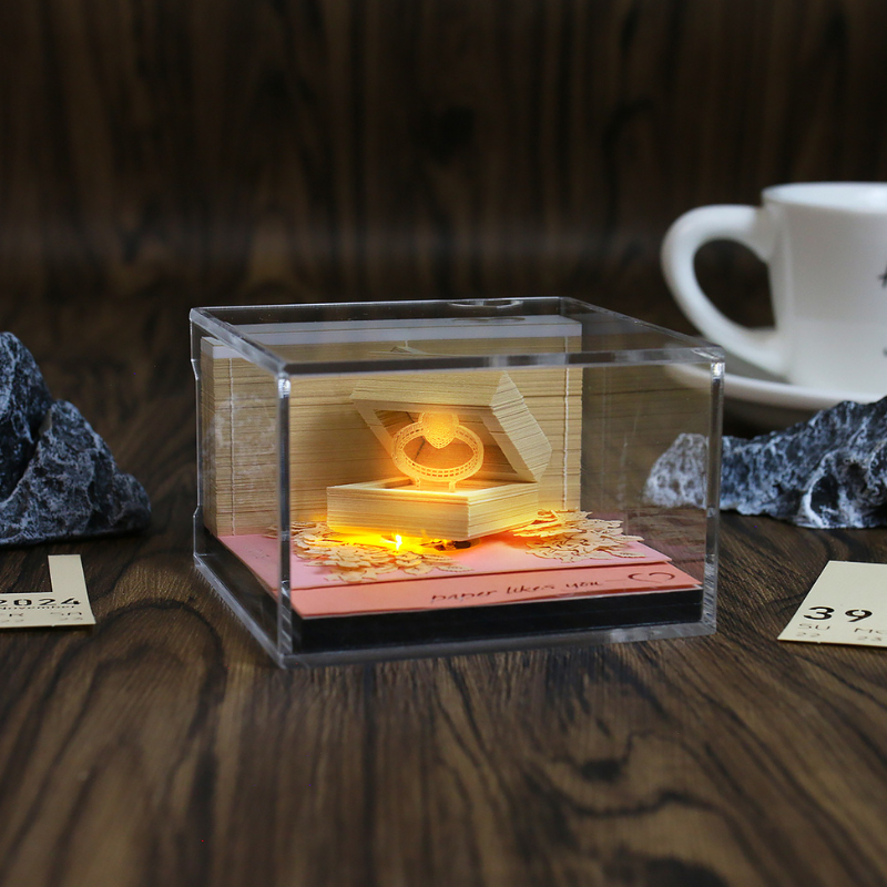 TimePiece® Calendar 3D - Valentine's Ring