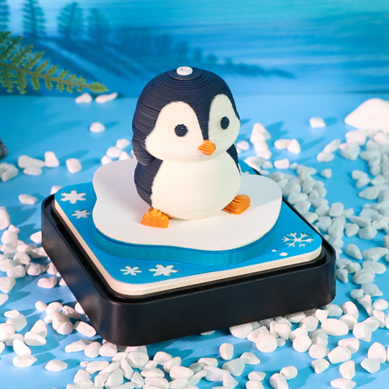 TimePiece® Memopad 3D - Penguin