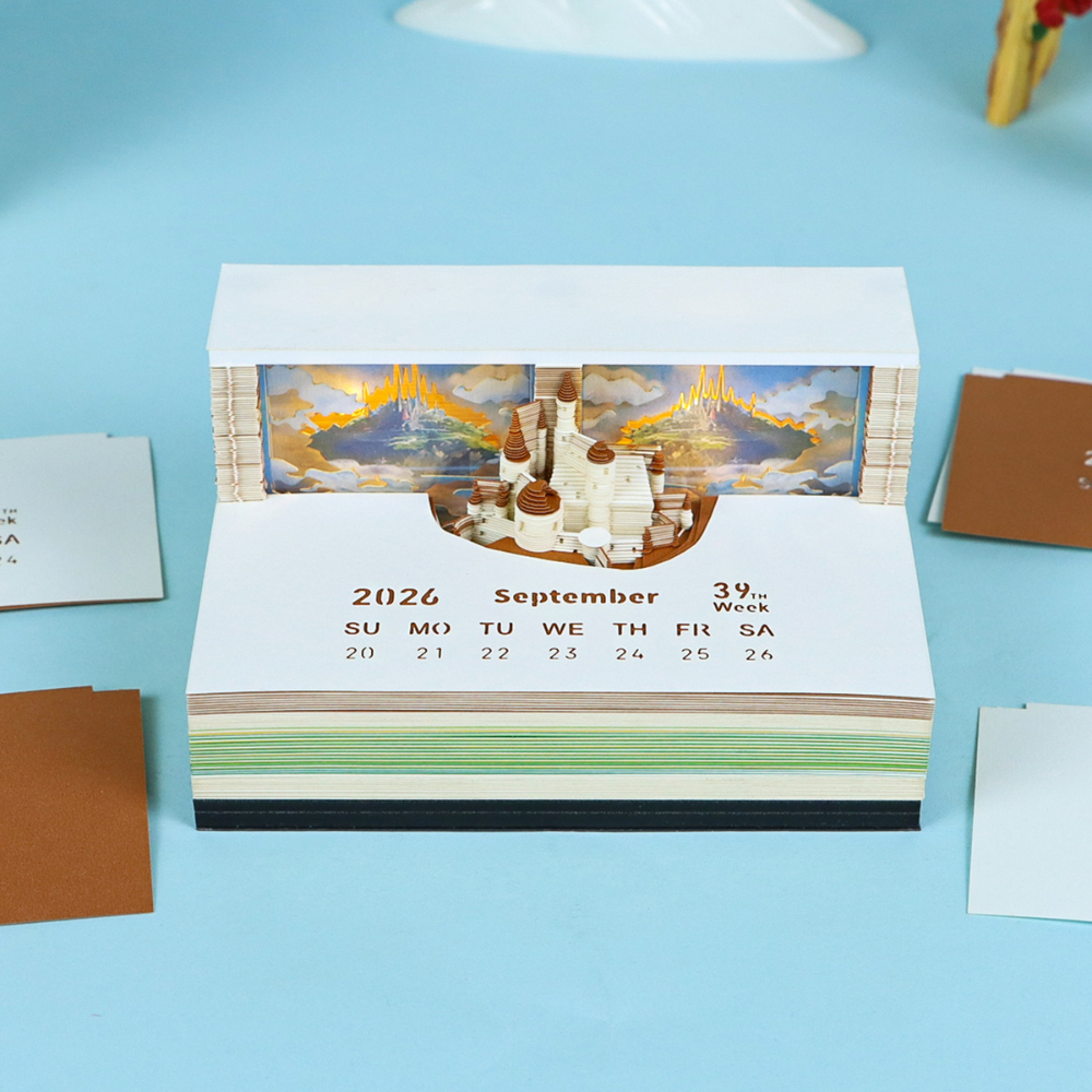 TimePiece® Calendar 3D - Castle In The Sky