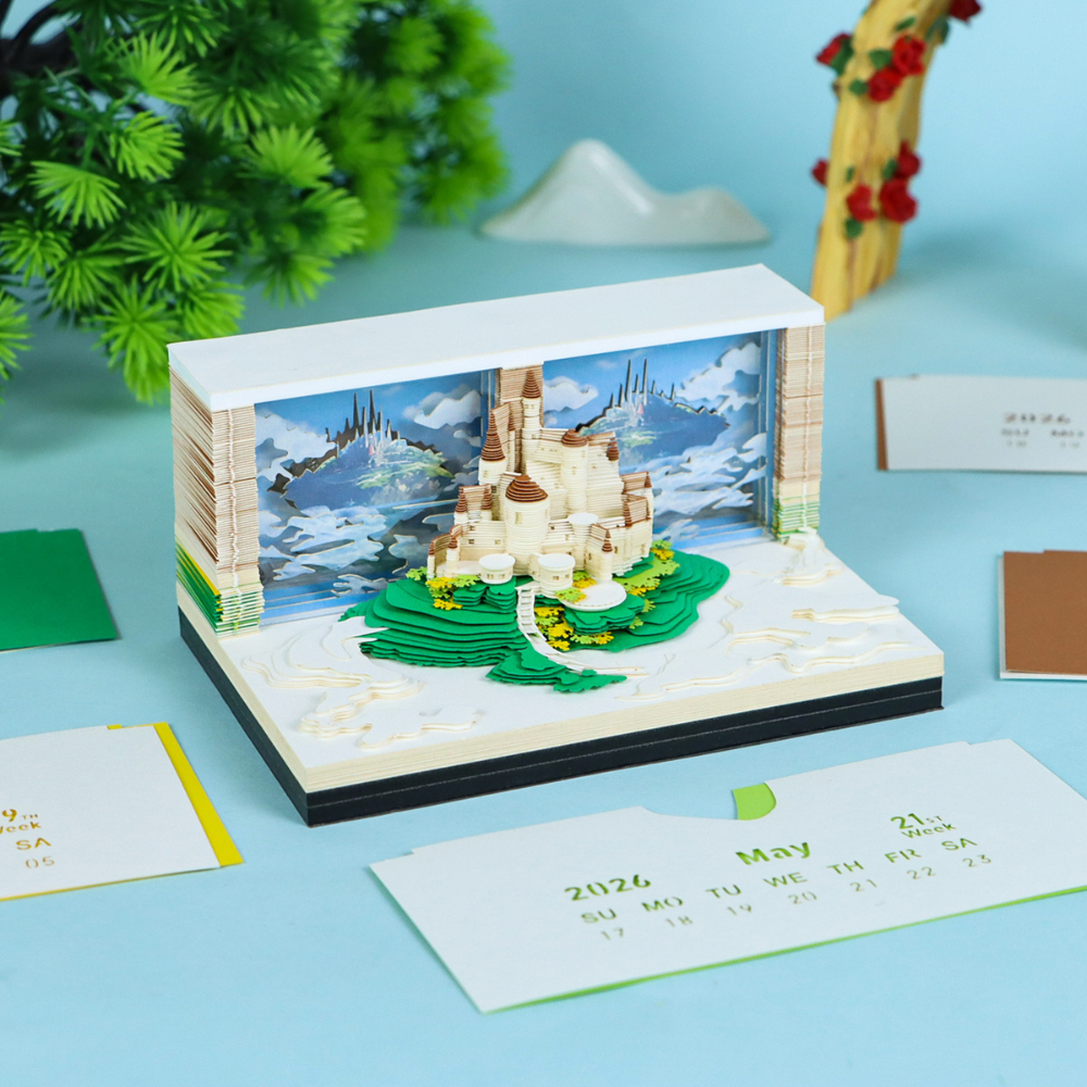 TimePiece® Calendar 3D - Castle In The Sky