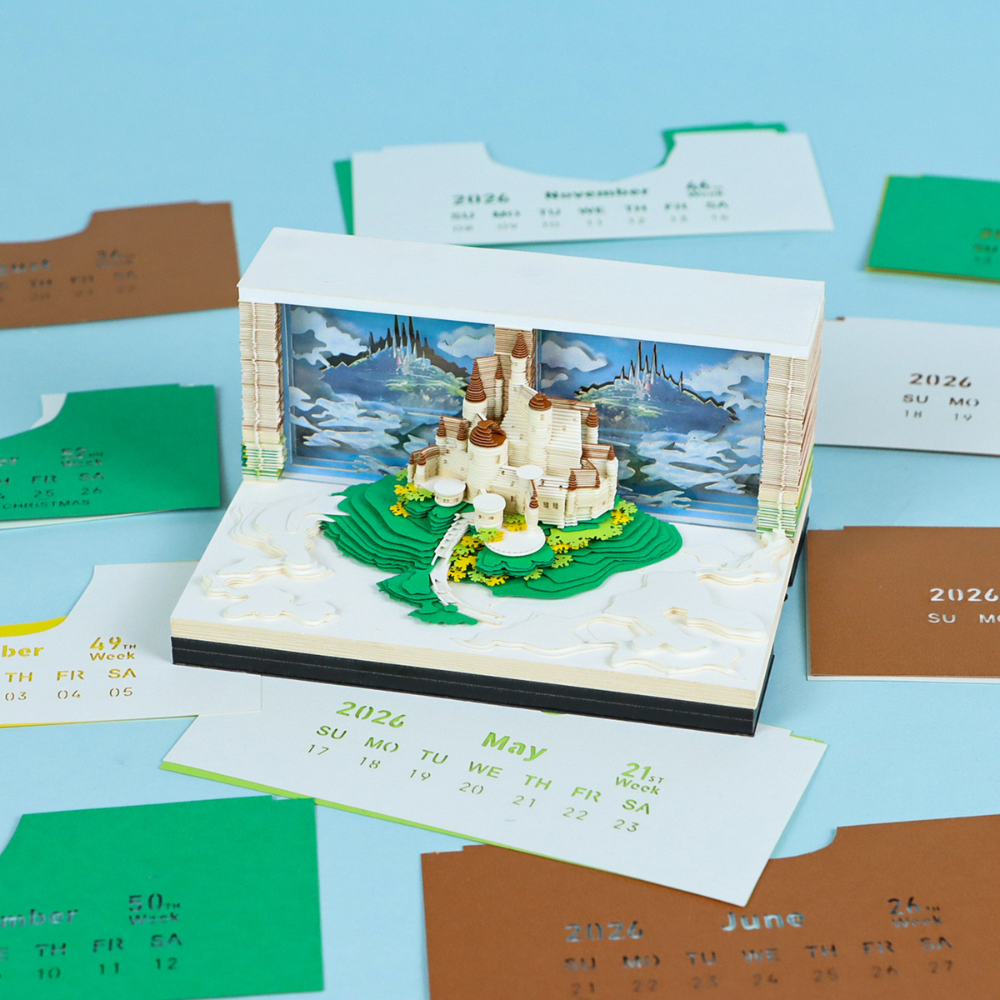 TimePiece® Calendar 3D - Castle In The Sky