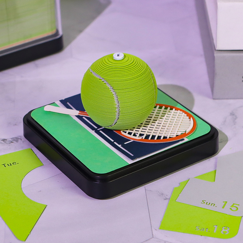 TimePiece® Calendar 3D - Tennis