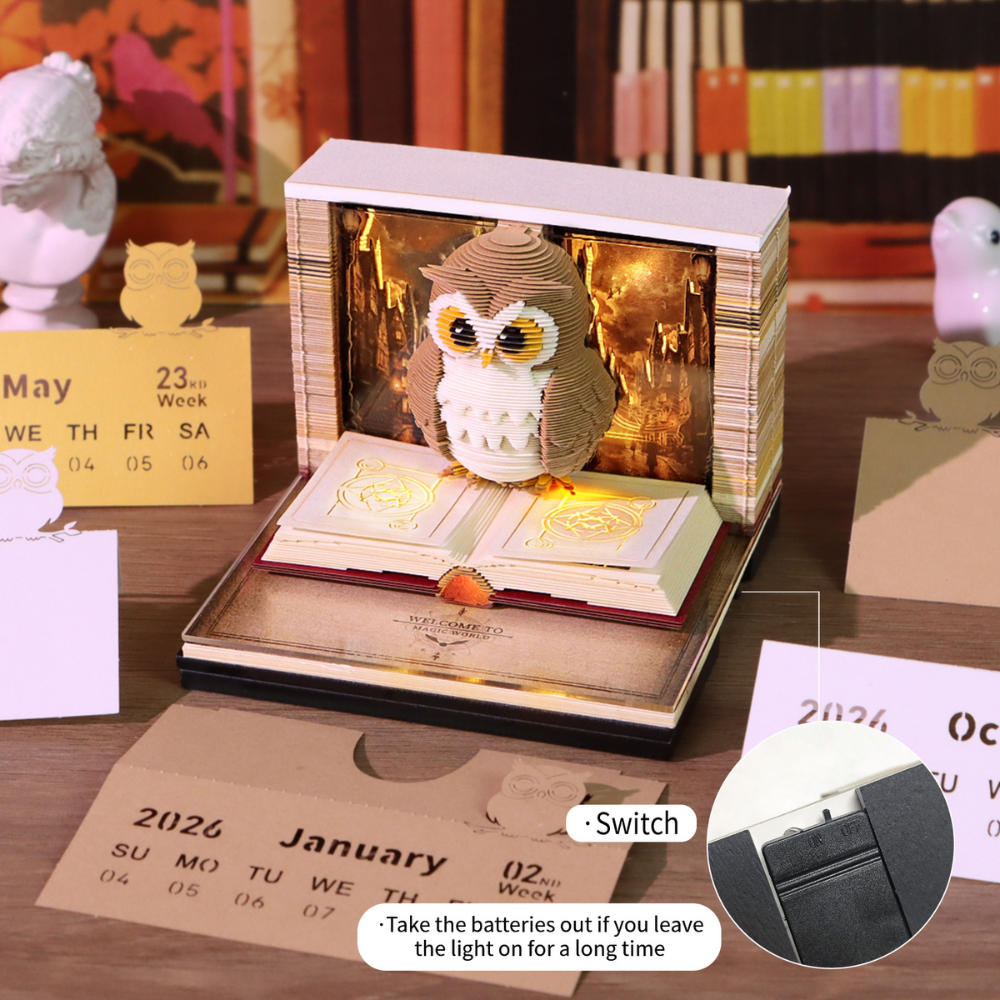 TimePiece® Calendar 3D - Magic Owl