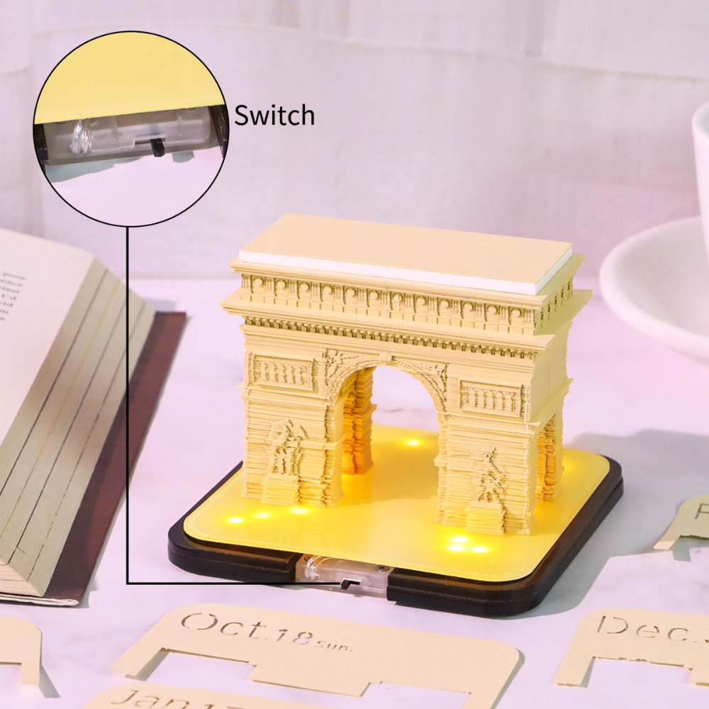 TimePiece® Calendar 3D - Arc de Triomphe