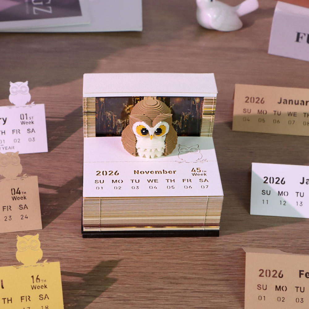 TimePiece® Calendar 3D - Magic Owl