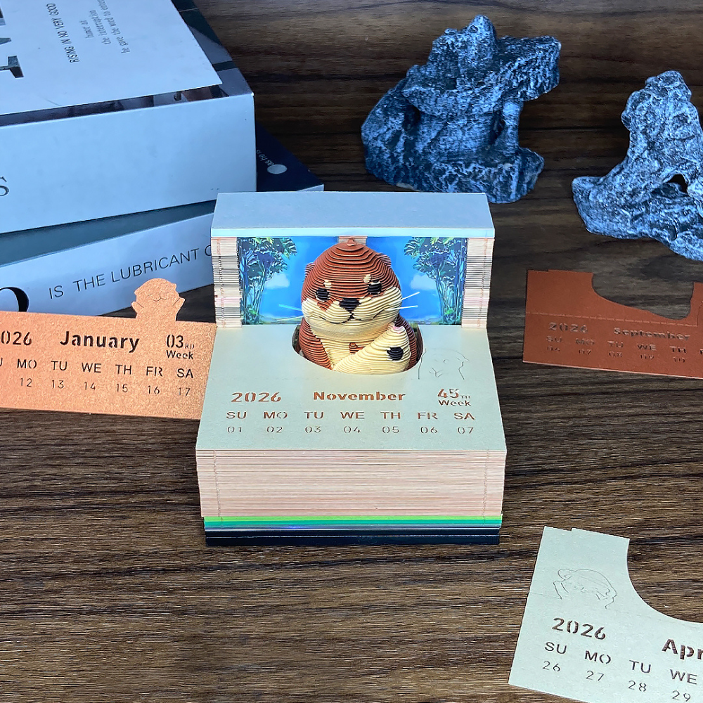 TimePiece® Calendar 3D - Otter