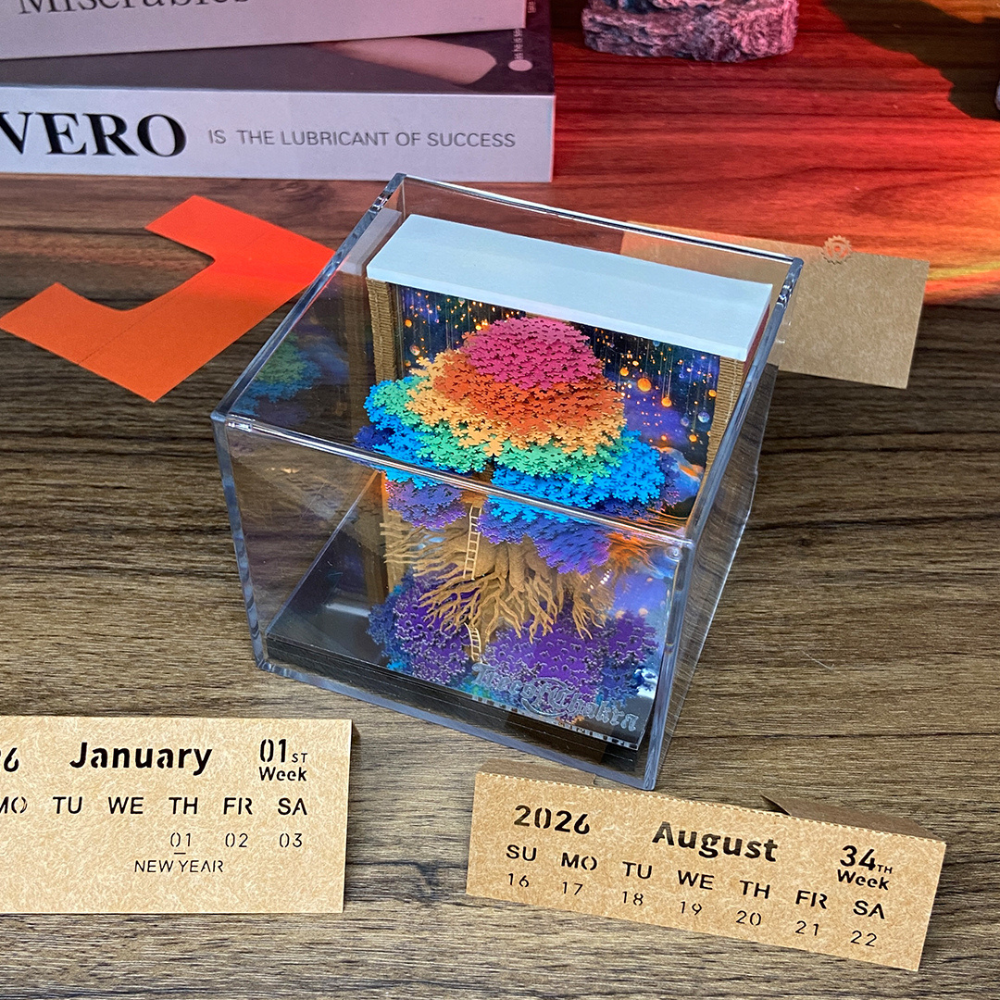 TimePiece® Calendar 3D - Chakra Tree – Eco Commuters TimePiece® Calendar 3D - Chakra Tree – Eco Commuters