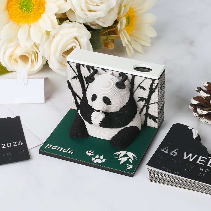TimePiece® Calendar 3D - Panda