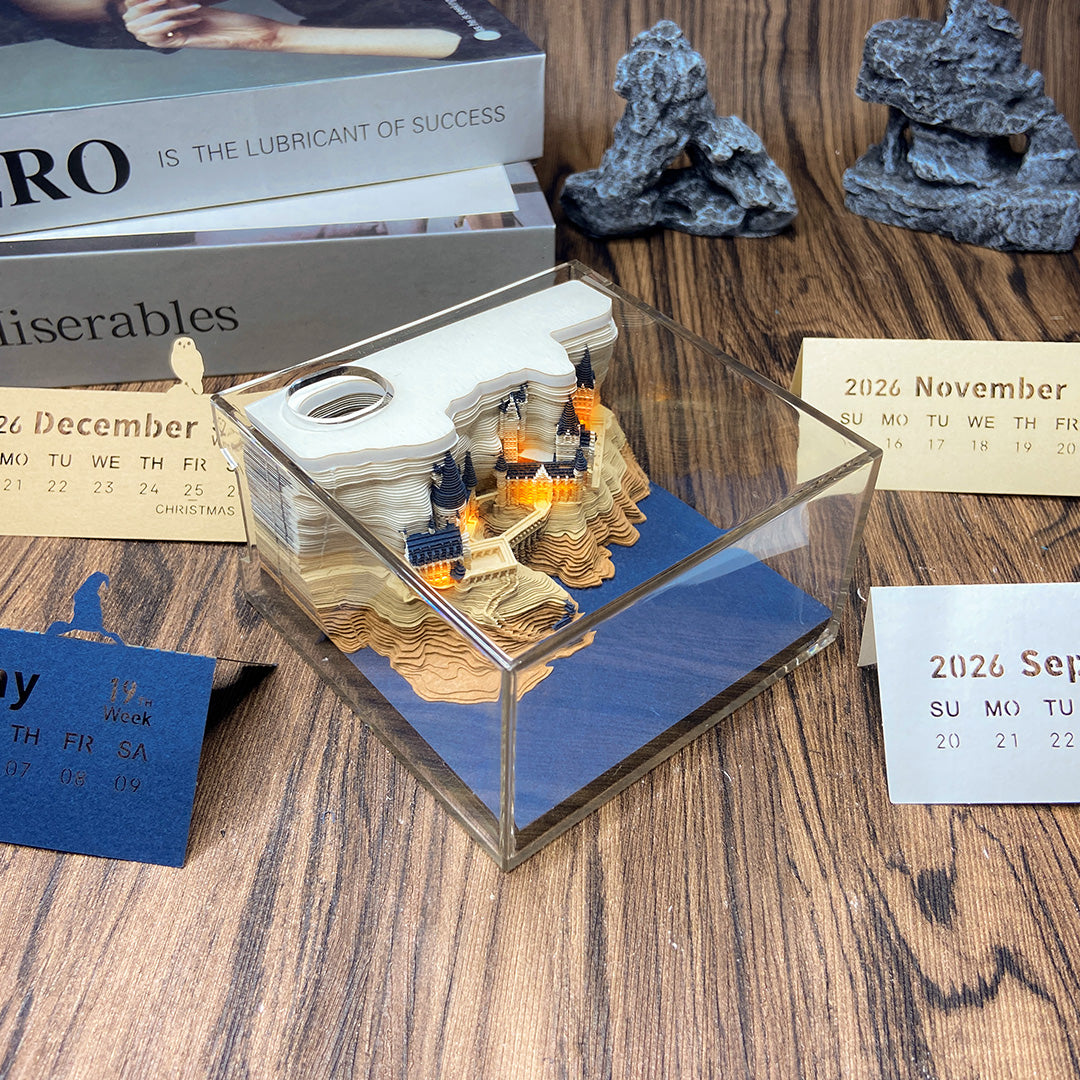 TimePiece Calendar 3D Hogwarts Eco Commuters timepiece-calendar-3d-hogwarts-eco-commuters