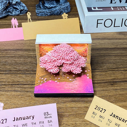 TimePiece® Calendar 3D - Cherry Blossom Tree