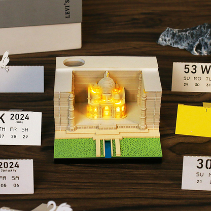 TimePiece® Calendar 3D - Taj Mahal