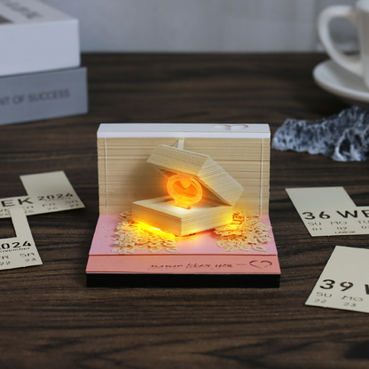 TimePiece® Calendar 3D - Valentine's Ring