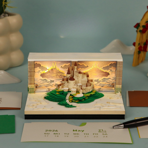 TimePiece® Calendar 3D - Castle In The Sky