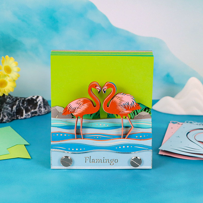 TimePiece® Memopad Flamingo