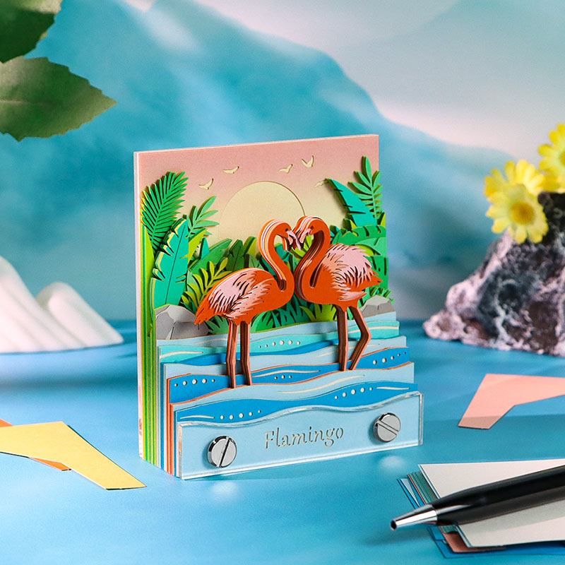 TimePiece® Memopad Flamingo