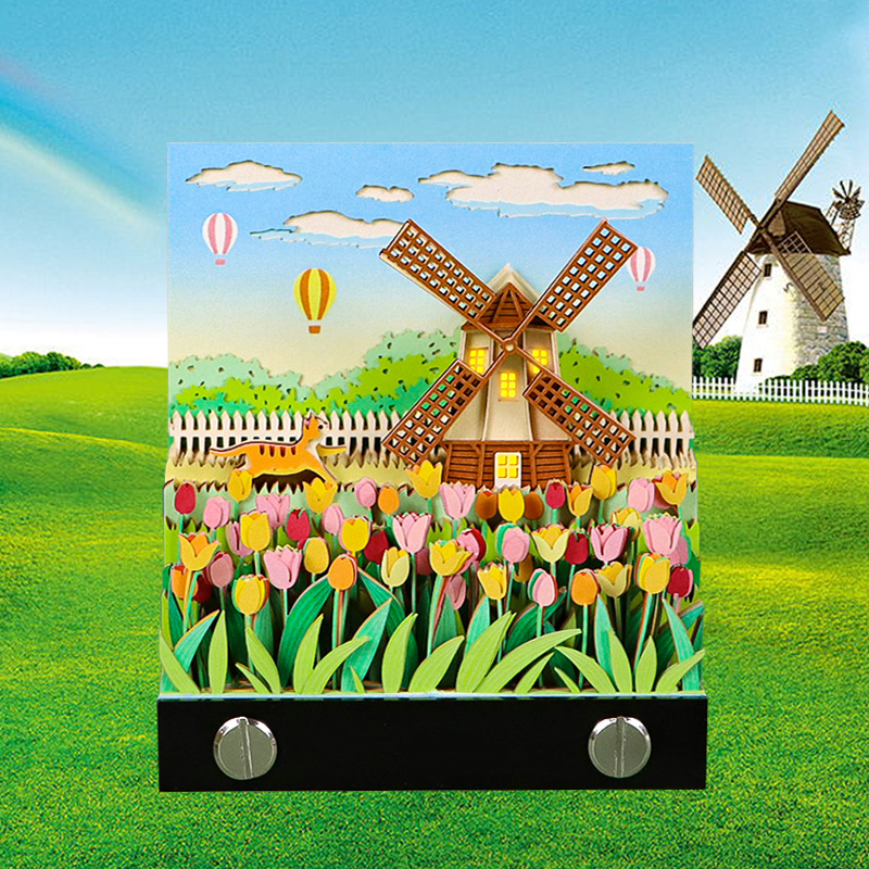 TimePiece® Memopad 3D - Windmill