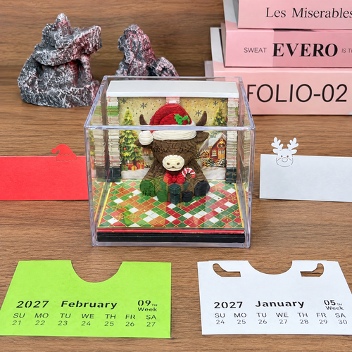 TimePiece® Calendar 3D - Highland Cow