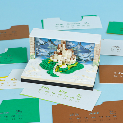 TimePiece® Calendar 3D - Castle In The Sky