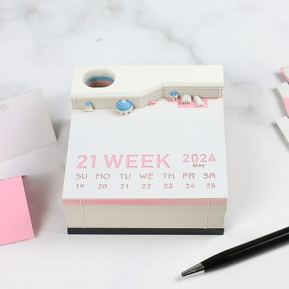 TimePiece® Calendar 3D - Santorini