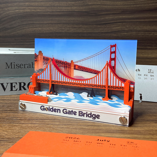 TimePiece® Calendar 3D - Golden Gate Bridge