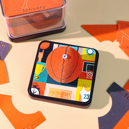 TimePiece® Calendar 3D - Basketball