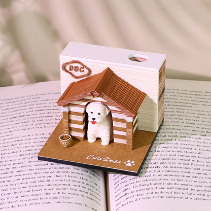 TimePiece® Calendar 3D - Puppy Cottage