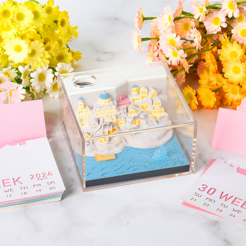 TimePiece® Calendar 3D - Santorini