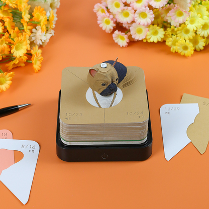 TimePiece® Calendar 3D - French Bulldog