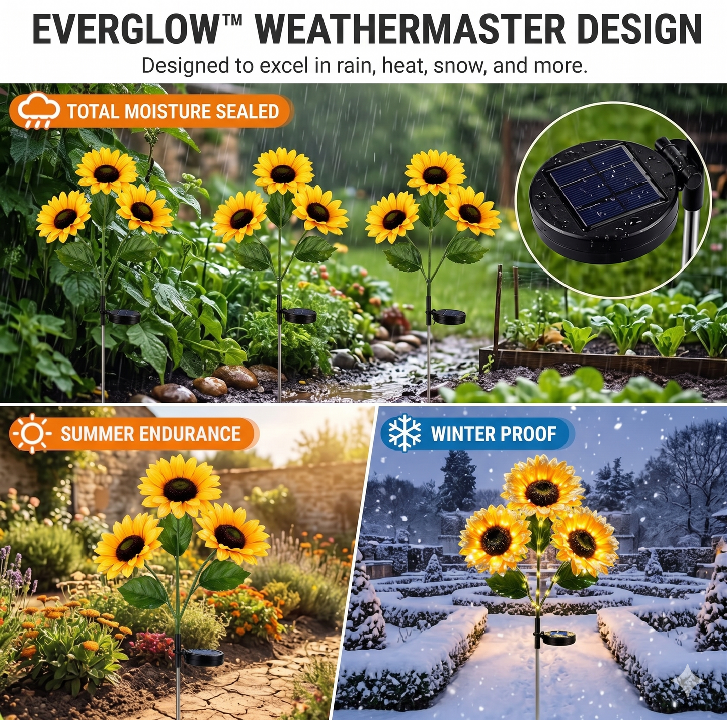 EverGlow Solar Sunflowers