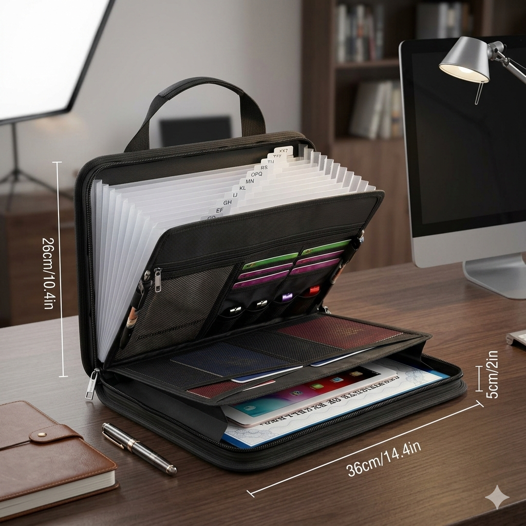 SafeVault™ Fireproof & Water-Resistant Folder