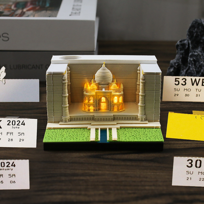 TimePiece® Calendar 3D - Taj Mahal